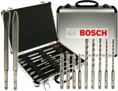 Набор буров и зубил Bosch SDS-plus, 11 шт