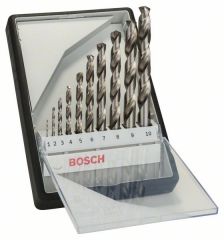 Набор сверл по металлу Bosch Robust Line HSS-G, 10 шт