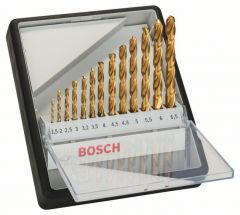 Набор сверл по металлу Bosch Robust Line HSS-TiN, 13 шт
