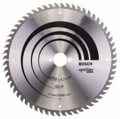Пильный диск Bosch Optiline Wood 250 x 30, Z60