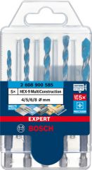 Набор сверл универсальных Bosch EXPERT HEX-9 Multi Construction 4/5/6/6/8 мм, 5 шт