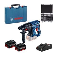 Аккумуляторный перфоратор Bosch GBH 180 Li + набор SDS plus 11 шт
