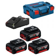 Базовый комплект Bosch 3 х GBA 18 В 5.0 Ач + GAL 18-40 CV L-Boxx