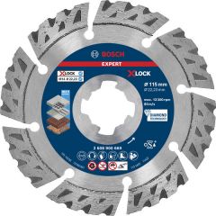 Алмазный отрезной круг универсальный Bosch EXPERT MultiMaterial X-LOCK 115x22.23x2.4x12 мм