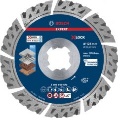 Алмазный отрезной круг универсальный Bosch EXPERT MultiMaterial X-LOCK 125x22.23x2.4x12 мм