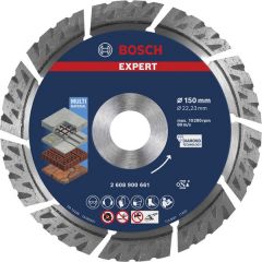 Алмазный отрезной круг универсальный Bosch EXPERT MultiMaterial 150x22.23x2.4x12 мм