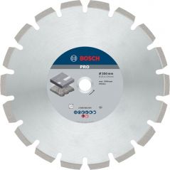 Алмазный отрезной круг по асфальту Bosch PRO Asphalt 350x20/25.4x3.2x12 мм