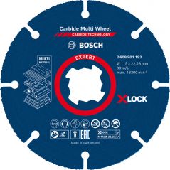 Мультифункциональный твердосплавный отрезной диск Bosch EXPERT Carbide Multi Wheel X-LOCK 115 мм