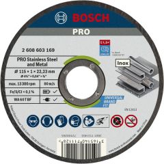 Отрезной круг Bosch PRO Stainless Steel and Metal 115x1 мм
