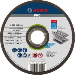 Отрезной круг Bosch PRO Stainless Steel and Metal 125x1 мм, AS 60 T INOX BF