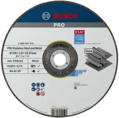Отрезной круг Bosch PRO Stainless Steel and Metal 230x1.9 мм, WA 36 R BF